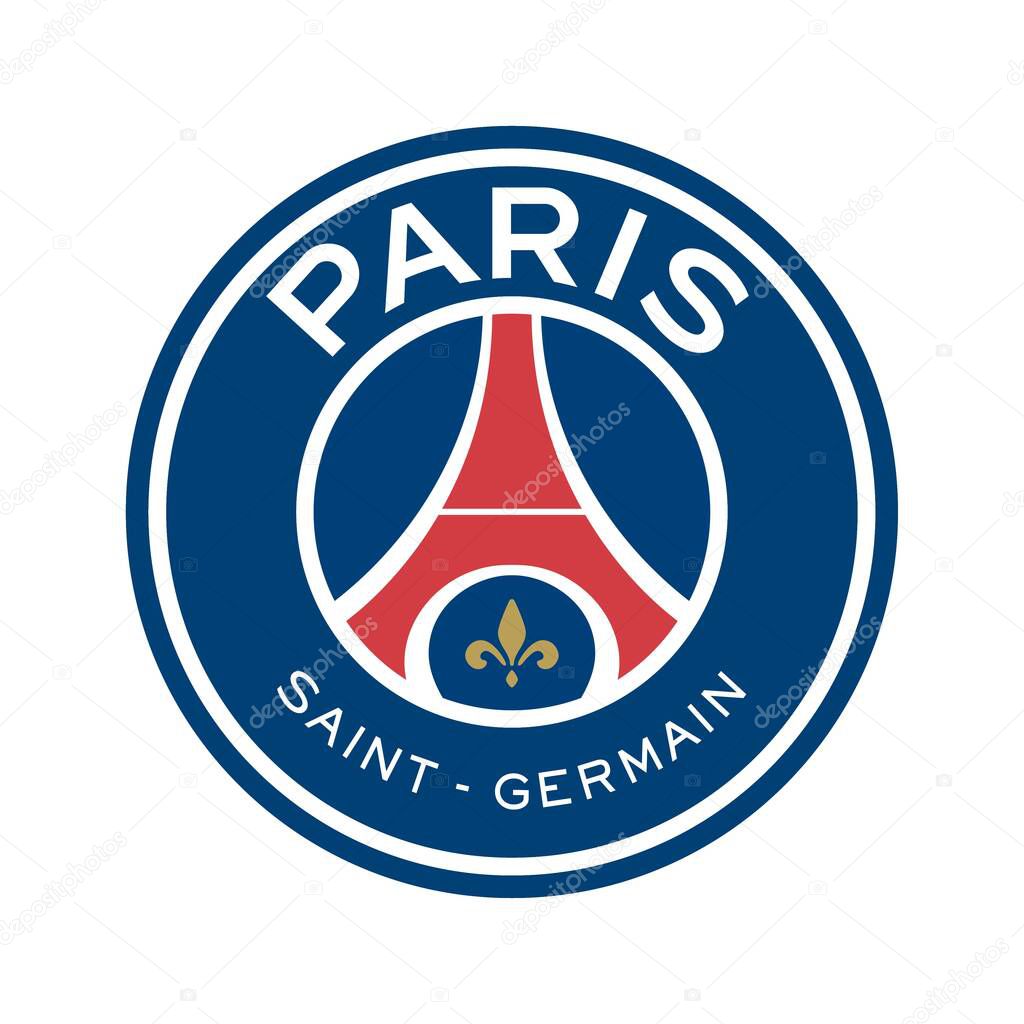 Paris text icon vector template