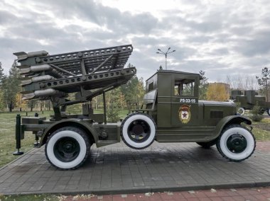 BM-13 missile launch system developed in the Soviet Union and used in World War II