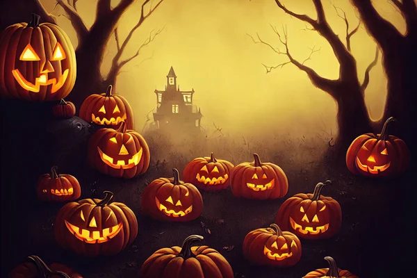Halloween spooky creepy background