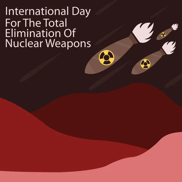 Ilustração Vetor Gráfico Ataques Mísseis Nucleares Céu Cairá Nas Montanhas — Vetor de Stock