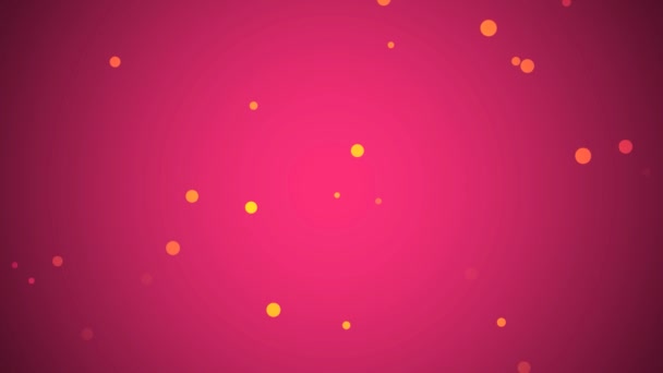 Abstract Dust Red Yellow Orange Particles Fly Air Pinkish Background — 图库视频影像