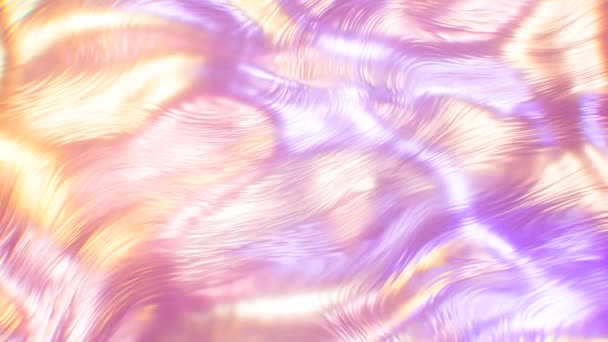 Abstract 4K Animation Liquid Wave Metallic Foil Moving Background