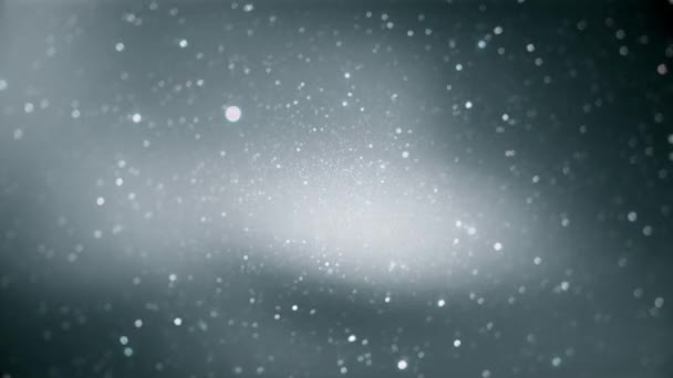Abstract Animation Elegant White Particles Bokeh Gray Background — Vídeo de stock
