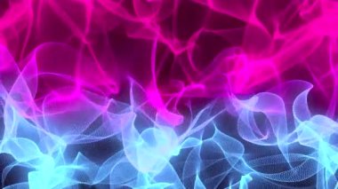 Abstract Animation Pink Blue Genesis Wave Footage With A Dark Background