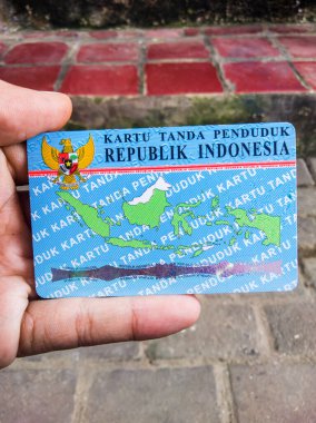 Identity card of indonesia 