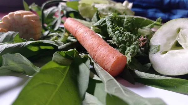 Ingredients Sour Vegetables Long Beans Young Corn Carrots Sprouts Spinach — Stock Fotó