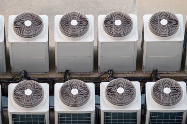Geniş, gri klimaların üst görünümü, seçici odaklanma