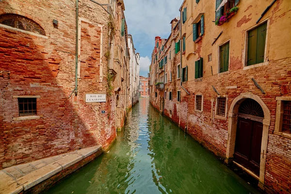 Venice Italy August 2017 View Canal Old City Center — Foto Stock