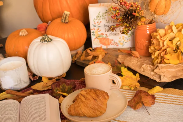 Sonbahar, bal kabakları ve yapraklarla dolu bir hayat.