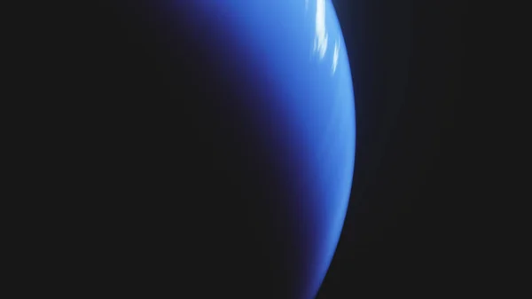 Planeta Neptune Con Luna — Foto de Stock