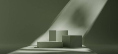 Modern bir iş konseptinin 3D sunumu