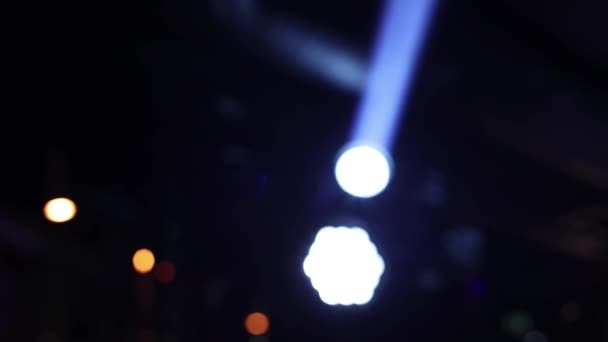 Яскраві Прожектори Легкої Музики Вечірці — стокове відео