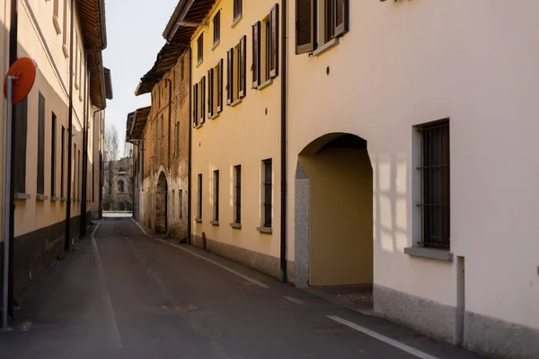 Eine Schöne Architektur Italienischer Gebäude Auf Der Straße — Stockfoto