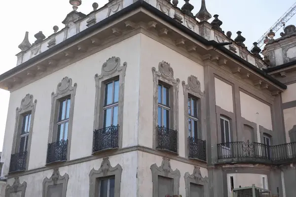 Ein Schönes Großes Fenster Einem Historischen Gebäude Europa — Stockfoto