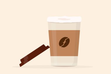 Kağıt bardakta kapaklı bir fincan kahve.