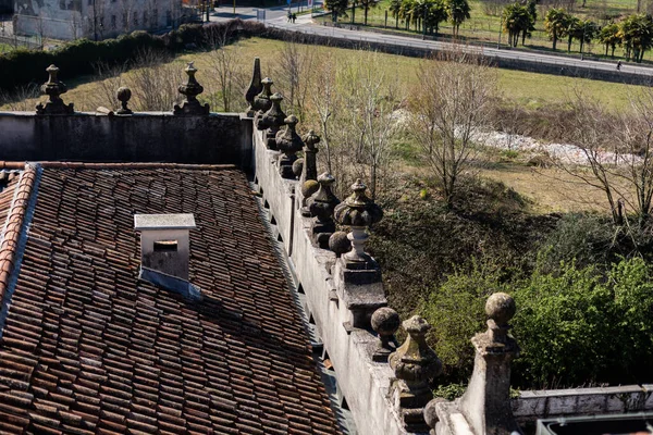 Blick Vom Dach Auf Die Alte Europäische Bergamaskenstadt Italien — Stockfoto