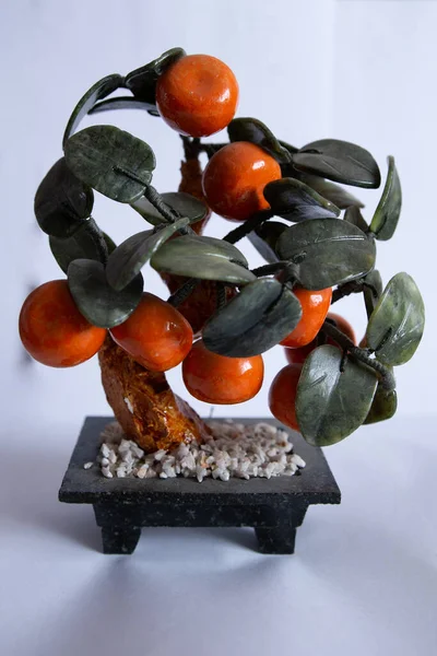 Decorative Artificial Tree Fruits Home — Fotografia de Stock