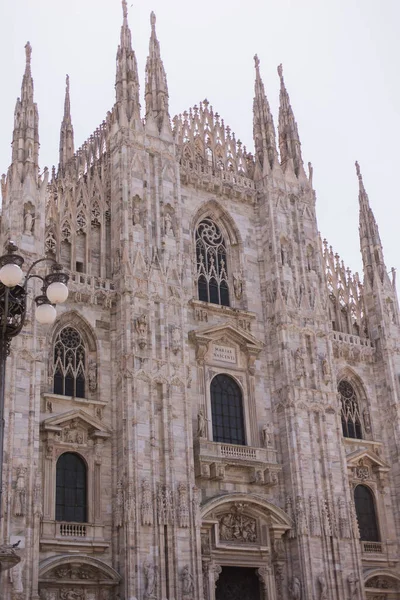 Milán Itálie Panorama Města Katedrále Milano Duomo Nikdo — Stock fotografie