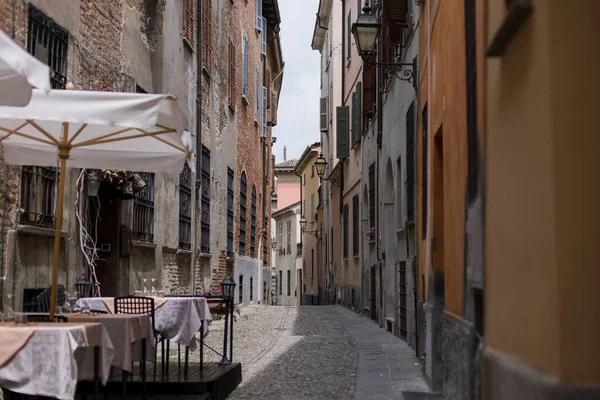 Schöne Straßenarchitektur Italien Die Stadt Cremonia Milan Rom — Stockfoto