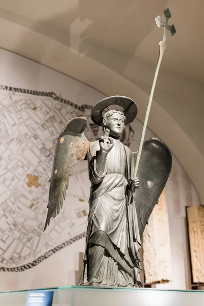 Estatua Del Ángel Museo Iglesia Católica Italia — Foto de Stock