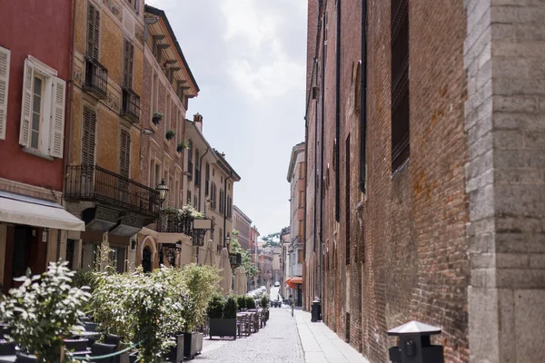 Piękna Architektura Ulicy Włoszech Miasto Cremonia Milan Rzymu — Zdjęcie stockowe