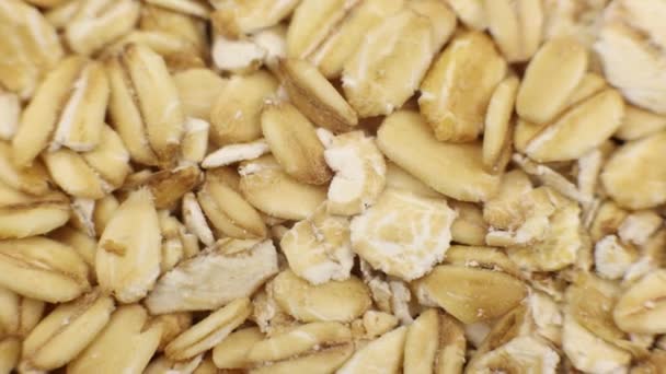 Oatmeal Cereal Closeup Background Breakfast Food Healthy Eating — Stok video