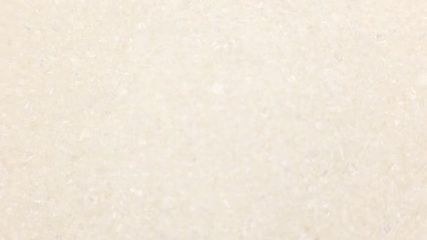 Branco Cristal Açúcar Comida Fundo Grânulos Doce Junk Food — Vídeo de Stock