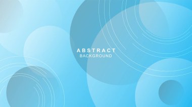 Blue gradient circles background