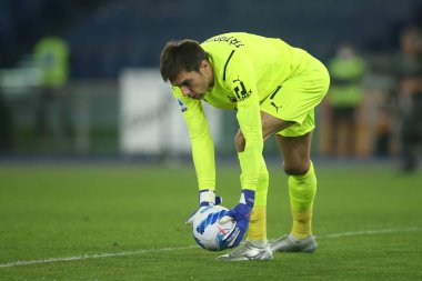 ROME, İtalya - 31.10.2021: TATARUSANU (MIL) İtalyan Serisi sırasında Roma Olimpiyat Stadyumu 'nda AS ROMA - AC MILAN arasında oynanan futbol maçı.