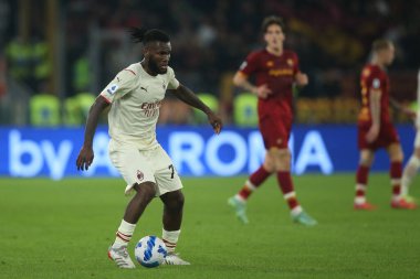 ROME, İtalya - 31.10.2021: KESSIE (MIL) İtalyan Serisi sırasında Roma Olimpiyat Stadyumu 'nda AS ROMA - AC MILAN arasında oynanan futbol maçı.