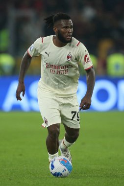 ROME, İtalya - 31.10.2021: KESSIE (MIL) İtalyan Serisi sırasında Roma Olimpiyat Stadyumu 'nda AS ROMA - AC MILAN arasında oynanan futbol maçı.
