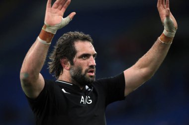 Roma, İtalya - 6 Kasım 2021: SAMUEL whITELOCK (ALL), İtalya ile Roma Olimpiyat Stadyumu arasındaki 2021 Sonbahar Uluslar Serisi Test Maçı 'nın sonunda.