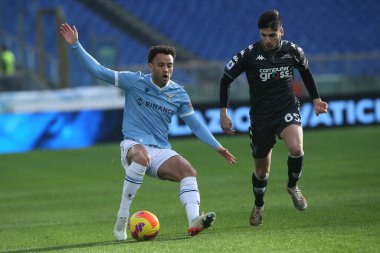 ROME, Italy - 06.01.2022: FELIPE ANDERSON (LAZIO), F.PARISI (EMP) in action during the Italian Serie A football match between SS LAZIO VS EMPOLI at Olympic stadium in Rome
