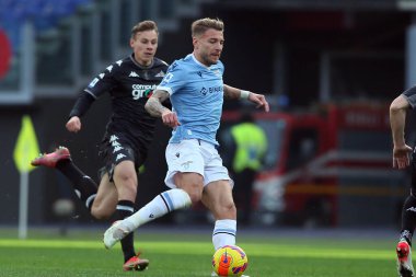 ROME, Italy - 06.01.2022:  CIRO IMMOBILE (LAZIO) in action during the Italian Serie A football match between SS LAZIO VS EMPOLI at Olympic stadium in Rome