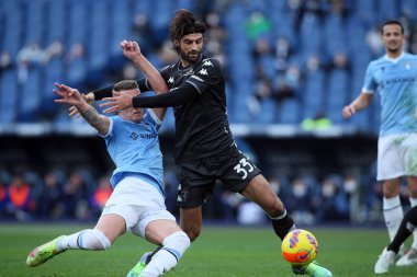ROME, Italy - 06.01.2022:  in action during the Italian Serie A football match between SS LAZIO VS EMPOLI at Olympic stadium in Rome