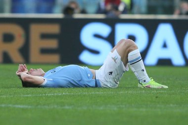 ROME, Italy - 06.01.2022:  in action during the Italian Serie A football match between SS LAZIO VS EMPOLI at Olympic stadium in Rome