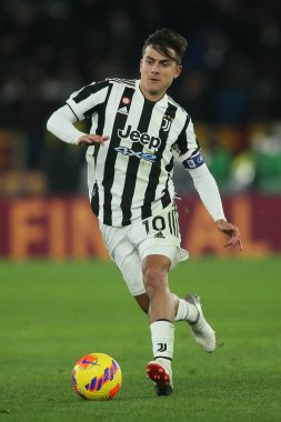 ROME, Italy - 09.01.2022: P. DYBALA (JU) in action during the Italian Serie A football match between SS AS ROMA VS SS FC JUVENTUS at Olympic stadium in Rome