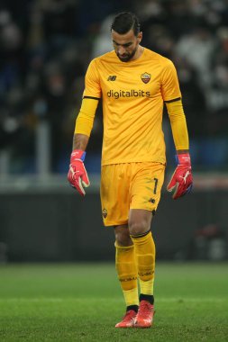 ROME, Italy - 09.01.2022: DISAPPOINTMENT RUI PATRICIO (AS ROMA)  during the Italian Serie A football match between SS AS ROMA VS SS FC JUVENTUS at Olympic stadium in Rome