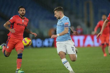 ROME, İtalya - 22.01.2022: CIRO IMMOBILE (LAZIO) İtalyan Serisi sırasında eylem halindeydi.