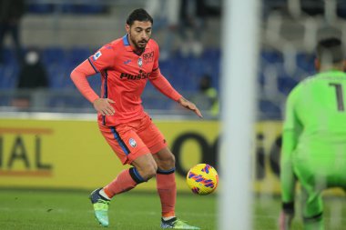 ROME, İtalya - 22.01.2022: PEZELLA (ATA) İtalyan Serisi sırasında Roma Olimpiyat Stadyumu 'nda SS LAZIO - ATALANTA arasında oynanan futbol maçı
