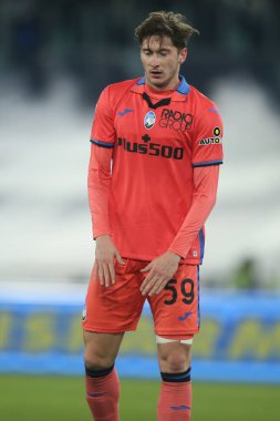 ROME, İtalya - 22.01.2022: MIRANCHUK (ATA) İtalyan Serisi sırasında Roma Olimpiyat Stadyumu 'nda SS LAZIO - ATALANTA arasında oynanan futbol maçı