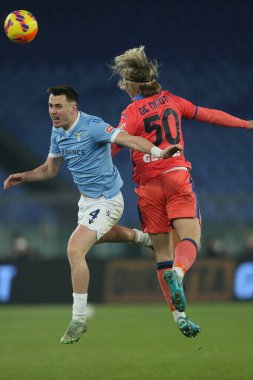 ROME, İtalya - 22.01.2022: PATRIC (LAZIO), de NIPOTI İtalyan Serisi sırasında görev başındaydı.