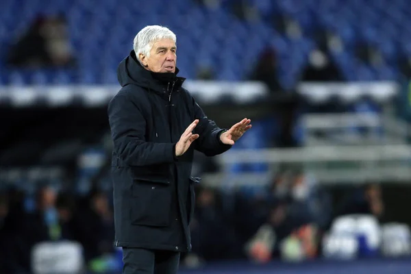 이탈리아 2022 Gasperini Coack Ata 이탈리아 올림픽 스타디움에서 Lazio Atalanta — 스톡 사진