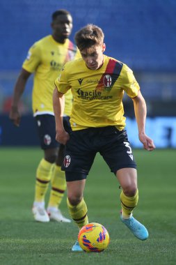 ROME, İtalya - 12.02.2022: HICKEY (BOL) İtalyan Serisi sırasında Roma Olimpiyat Stadyumu 'nda SS LAZIO-S BOLOGNA arasındaki futbol maçı