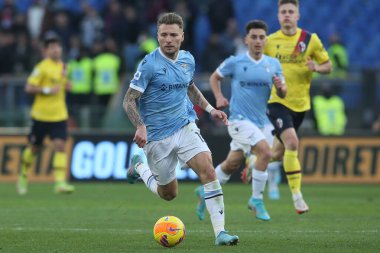 ROME, İtalya - 12.02.2022: CIRO IMMOBILE (LAZIO) İtalyan Serisi sırasında eylem halindeydi.