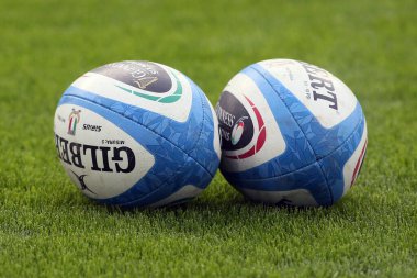 Roma, İtalya - 13.02 2022: OFFICIAL BALL 2022 Guinness Altı Milletler Test Maçı, İtalya - İngiltere Olimpiyat Stadyumu.