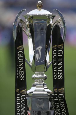 Roma, İtalya - 13.02 2022: OFFICIAL CUP 2022 Guinness Altı Milletler Test Maçı, İtalya - İngiltere Olimpiyat Stadyumu.