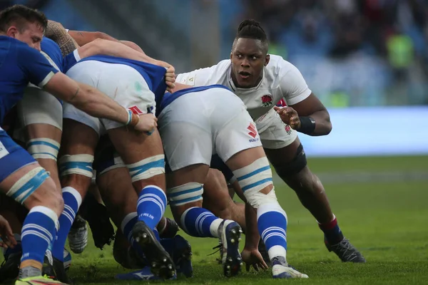 Roma Italia 2022 Maro Itoje Inglaterra Acción Durante 2022 Guinness — Foto de Stock