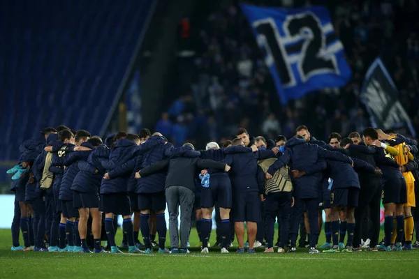 Рим Італія 2022 Porto Players Celebrates End Uefa Europa League — стокове фото