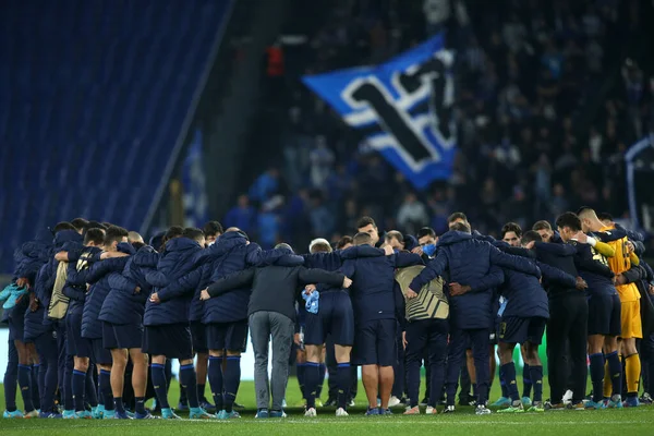Рим Італія 2022 Porto Players Celebrates End Uefa Europa League — стокове фото